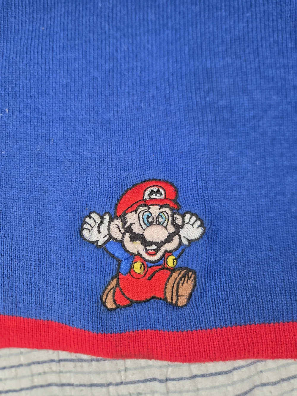 Mario Nintendo 2003 Vintage Beanie Red And Blue New